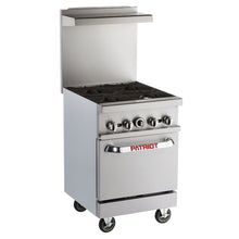 Load image into Gallery viewer, PATRIOT 4-BURNER GAS RANGE w/ OVEN
