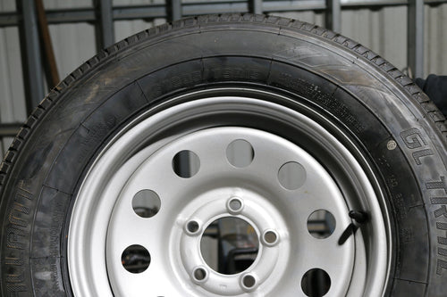 205/75R15 5-Lug Steel Trailer Wheel w/ Tire