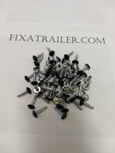 Load image into Gallery viewer, 100ct Eight point enclosed trailer exterior skin screws