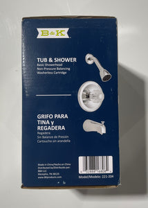 Faucet/Handle Set - Tub & Shower - Chrome
