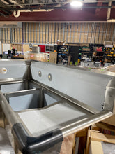 Load image into Gallery viewer, All Stainless Food Truck 3 Compartment 14x14 Corner Sink w (2) 14" DB