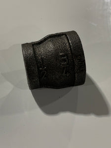 1/2" x 3/4" Black Reducing Coupling