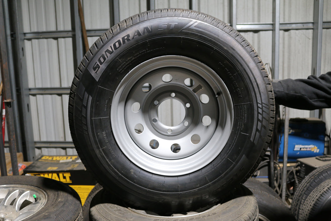 235/80R16 6-Lug Steel Trailer Wheel w/ Tire