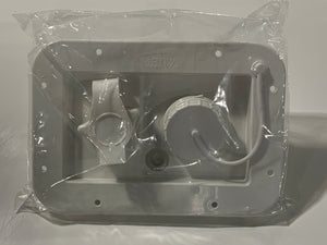 Gravity/City Water Center RECT FLANGE, White
