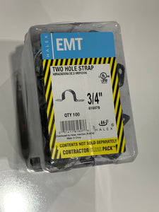Halex, 3/4 in. Electrical Metallic Tube (EMT) 2-Hole Straps