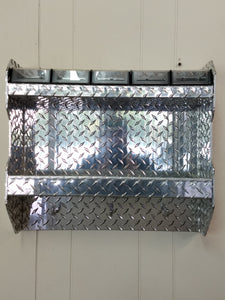 Heavy duty diamond plate shelf unit