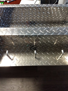 Heavy duty diamond plate shelf unit