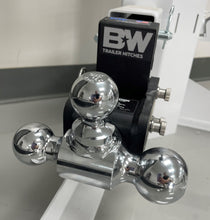 Load image into Gallery viewer, BW Tow &amp; Stow Hitch; Tri-Ball 1-7/8&quot;, 2&quot;, &amp; 2-5/16&quot;