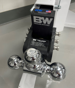 BW Tow & Stow Hitch; Tri-Ball 1-7/8", 2", & 2-5/16"