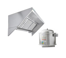 Load image into Gallery viewer, 6&#39; x 30&quot; Concession Vent Hood w/ Grease Fan